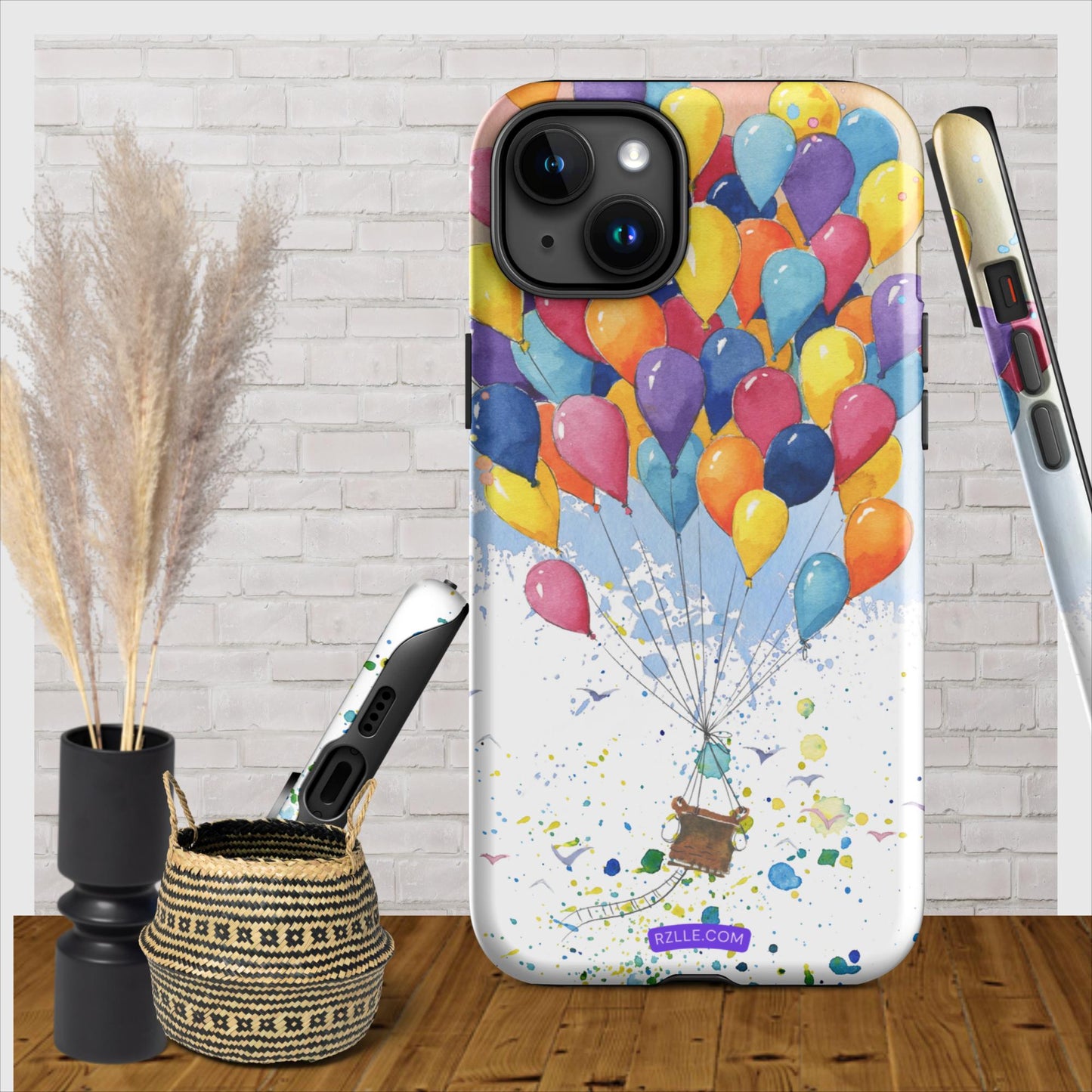 Colorful Balloons In Watercolor Tough Phone Case for iPhone®