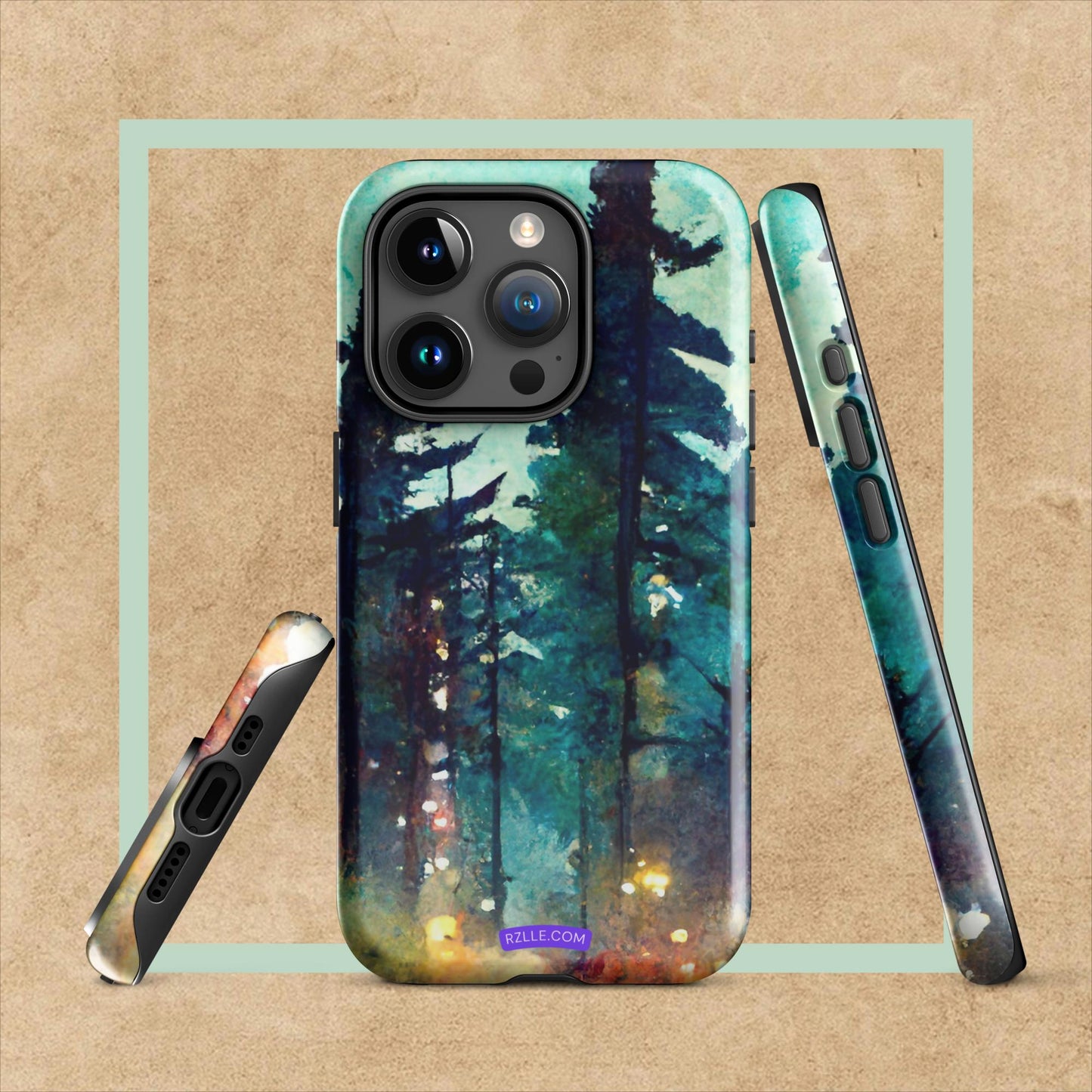 Into The Woods Watercolor Tough Case for iPhone®