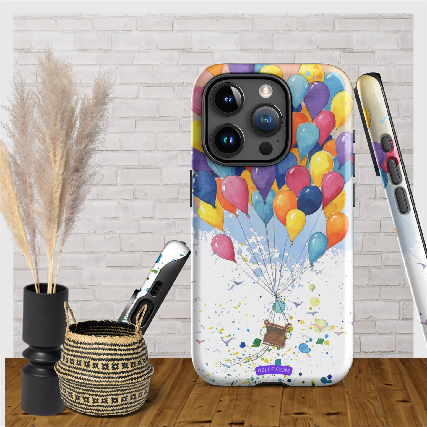 Colorful Balloons In Watercolor Tough Phone Case for iPhone®