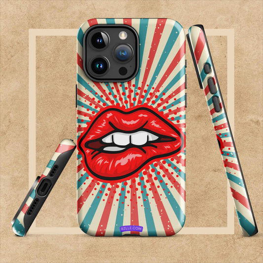 Pop Culture Art Lip Bite Tough Case for iPhone®