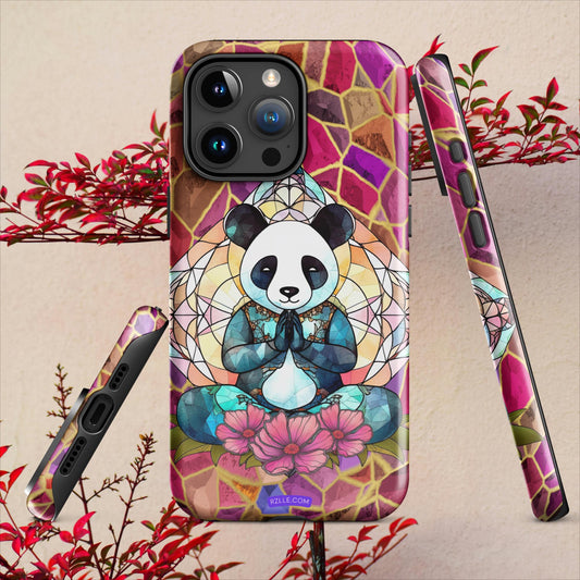 Stained Glass Zen Panda Tough Case for iPhone®