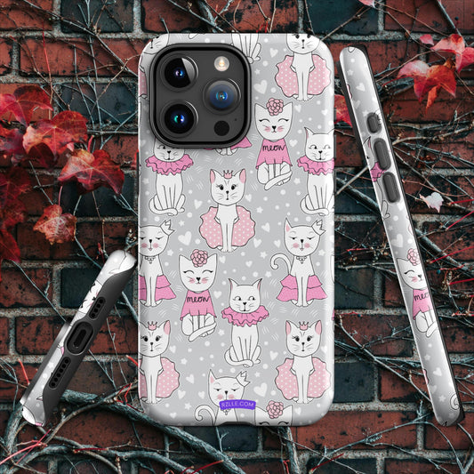 Cats In Pink Tough Case for iPhone®