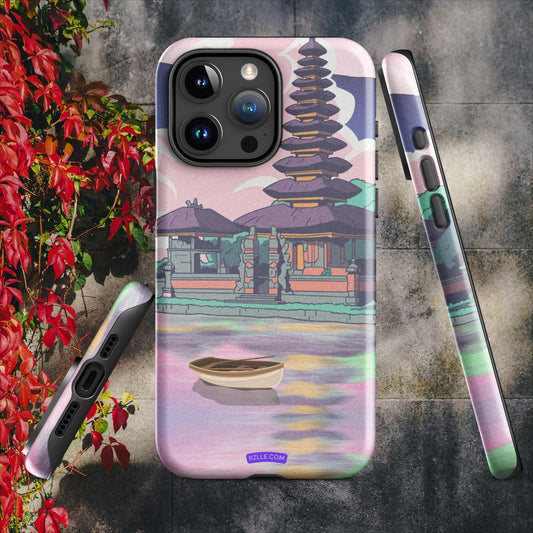 Japanese Temple In Watercolor Tough Case for iPhone®