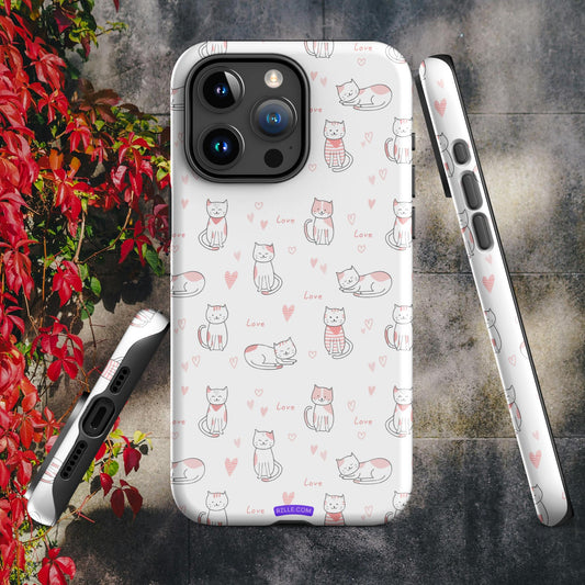 Cute Love Cats Tough Case for iPhone®