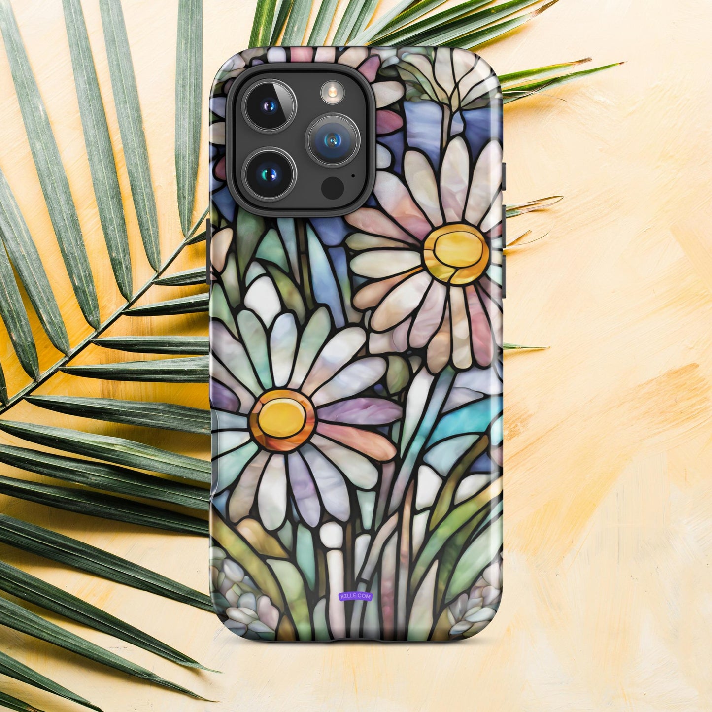 Daisy Flowers Stained Glass Tough Case for iPhone®