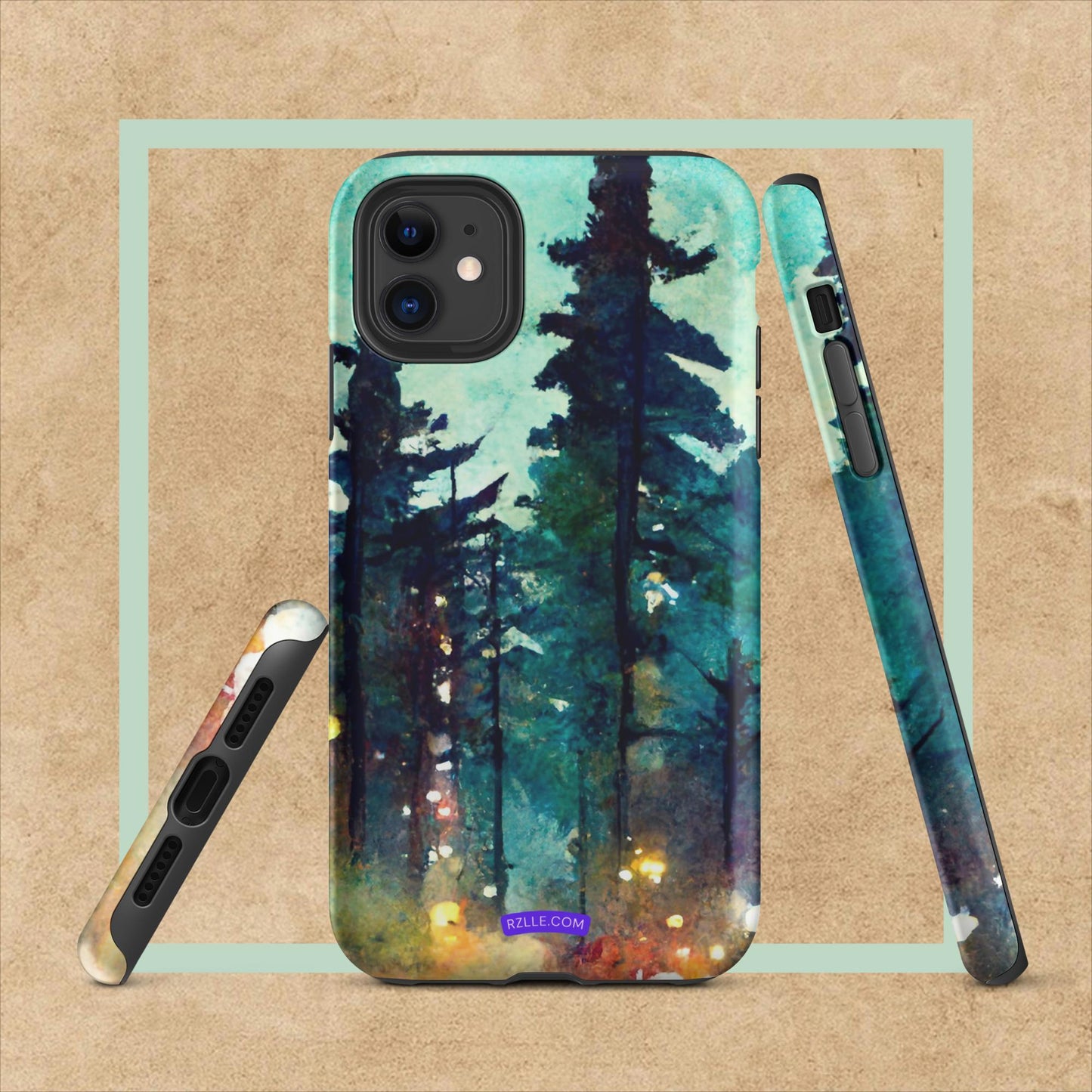 Into The Woods Watercolor Tough Case for iPhone®