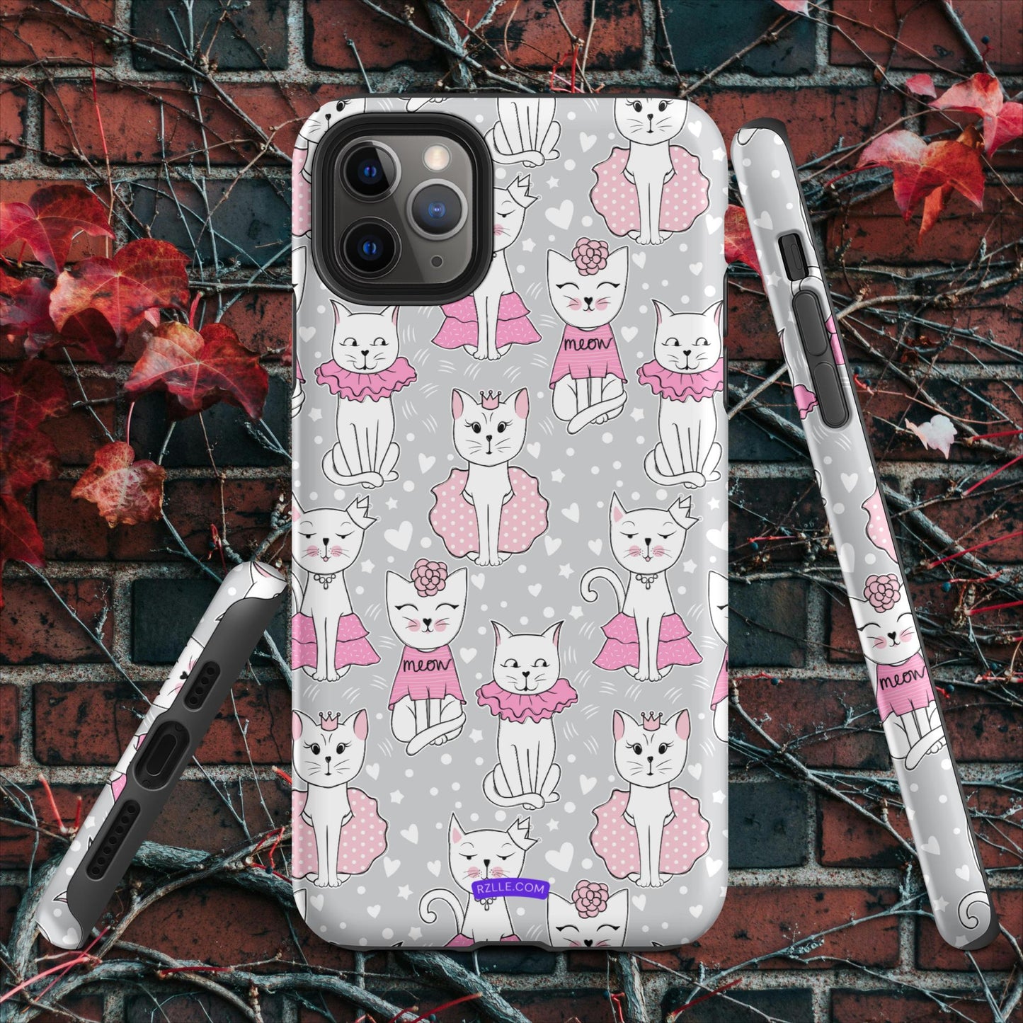 Cats In Pink Tough Case for iPhone®