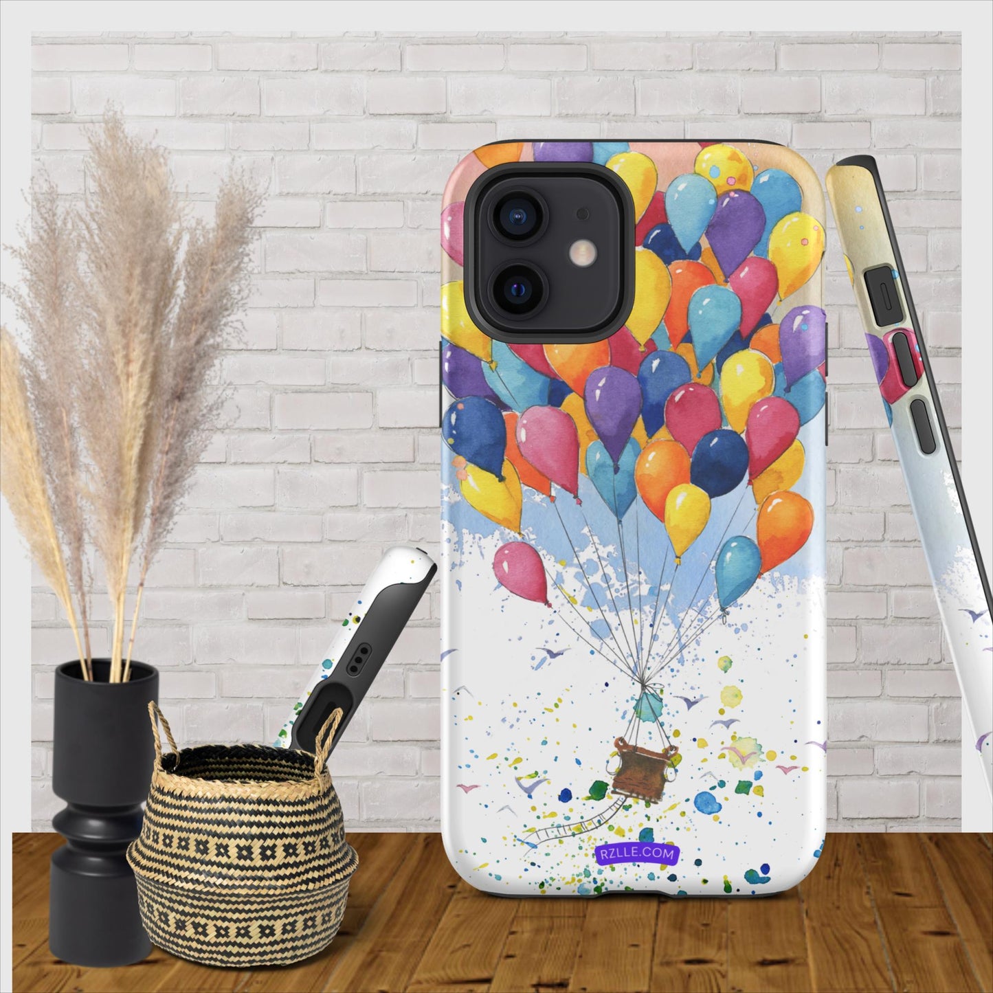 Colorful Balloons In Watercolor Tough Phone Case for iPhone®