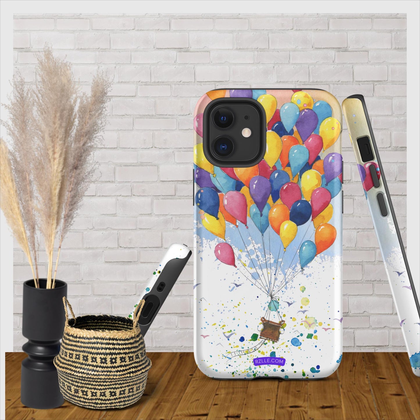 Colorful Balloons In Watercolor Tough Phone Case for iPhone®