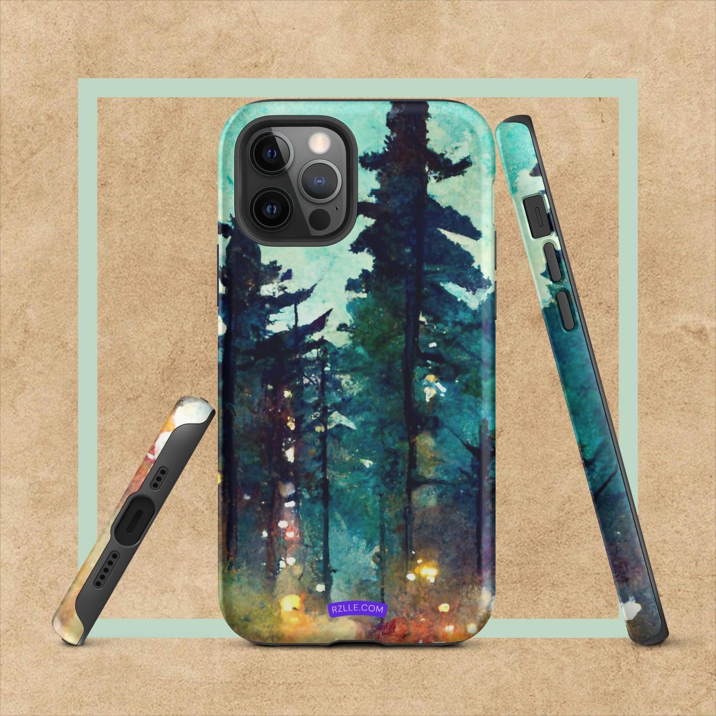 Into The Woods Watercolor Tough Case for iPhone®