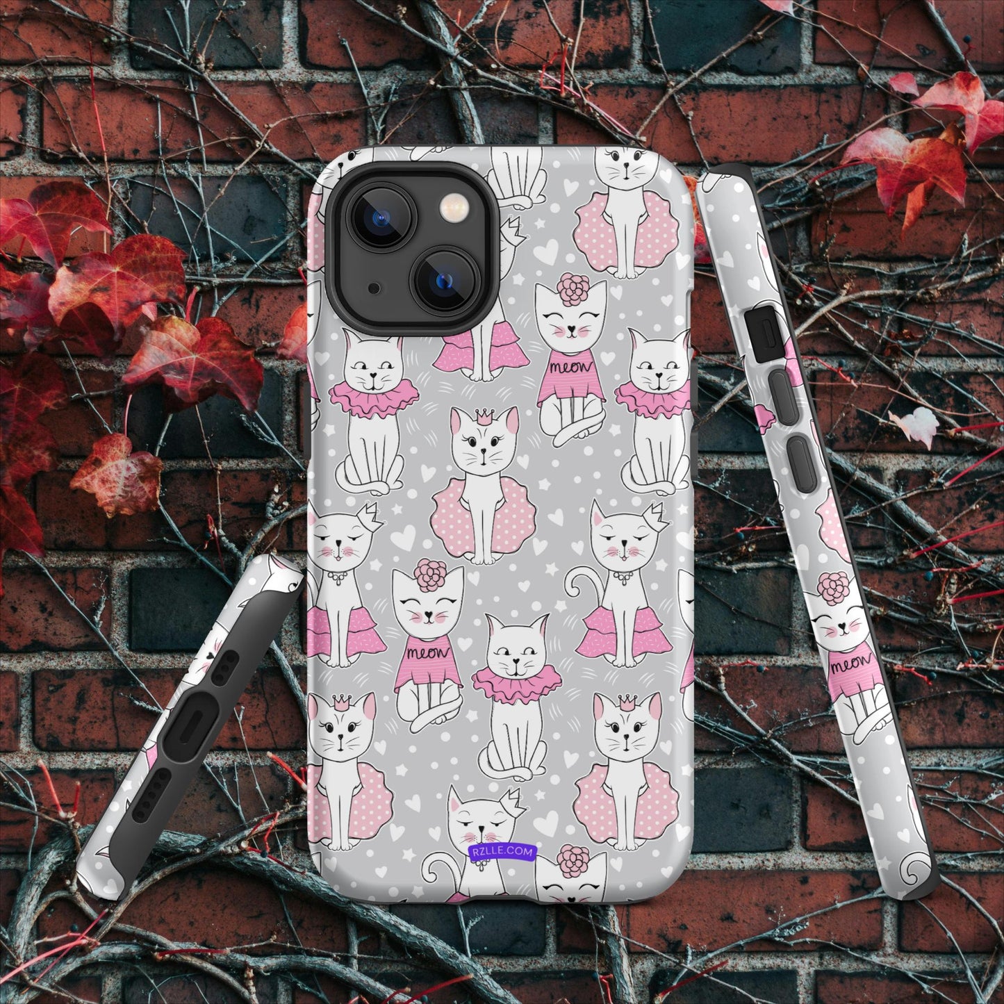 Cats In Pink Tough Case for iPhone®