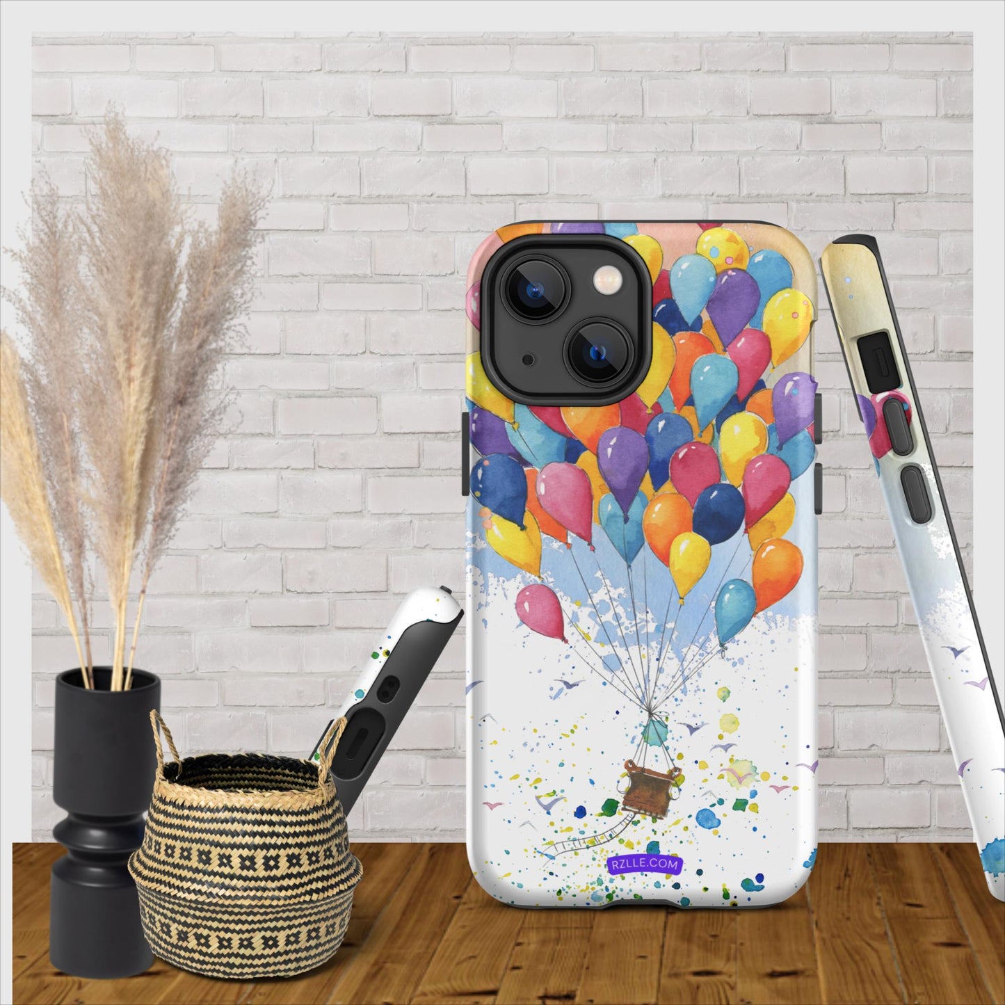 Colorful Balloons In Watercolor Tough Phone Case for iPhone®