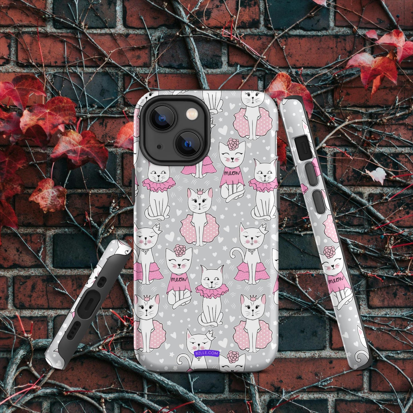 Cats In Pink Tough Case for iPhone®