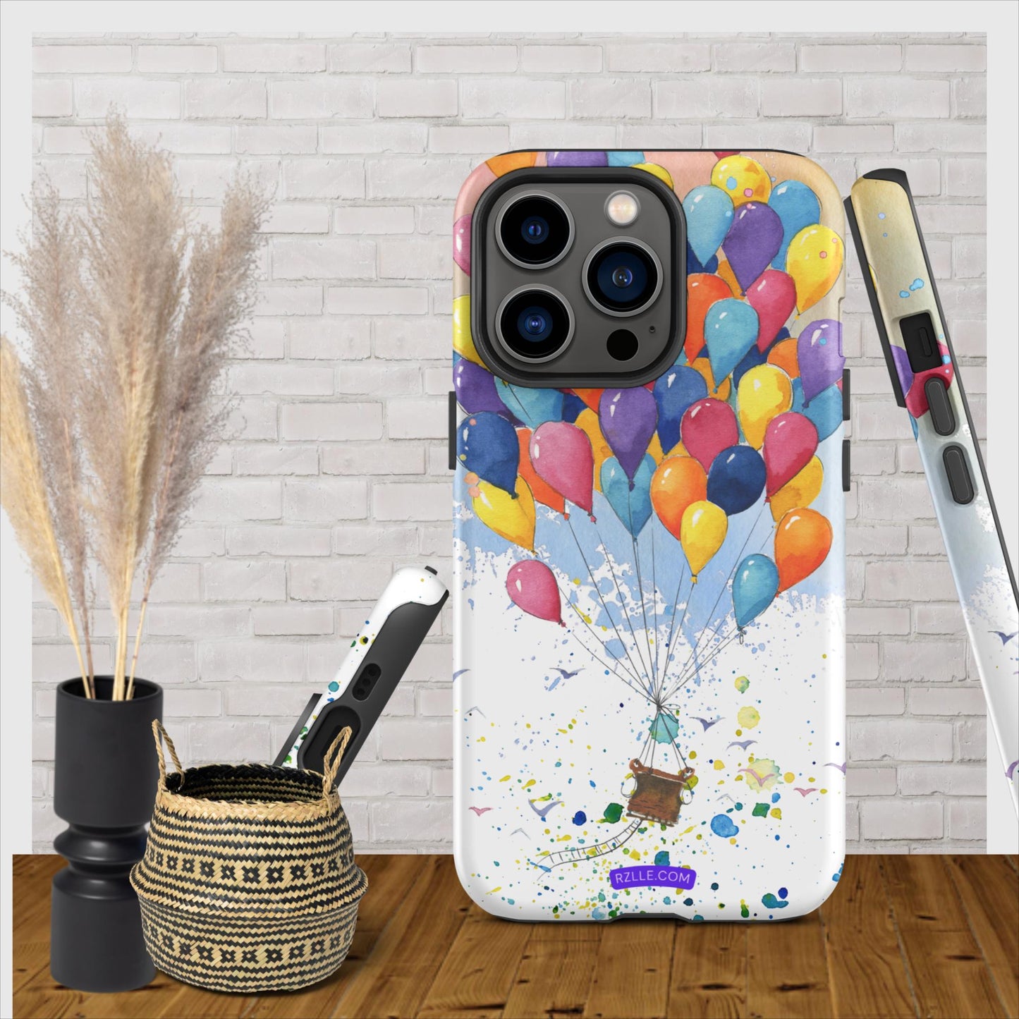 Colorful Balloons In Watercolor Tough Phone Case for iPhone®