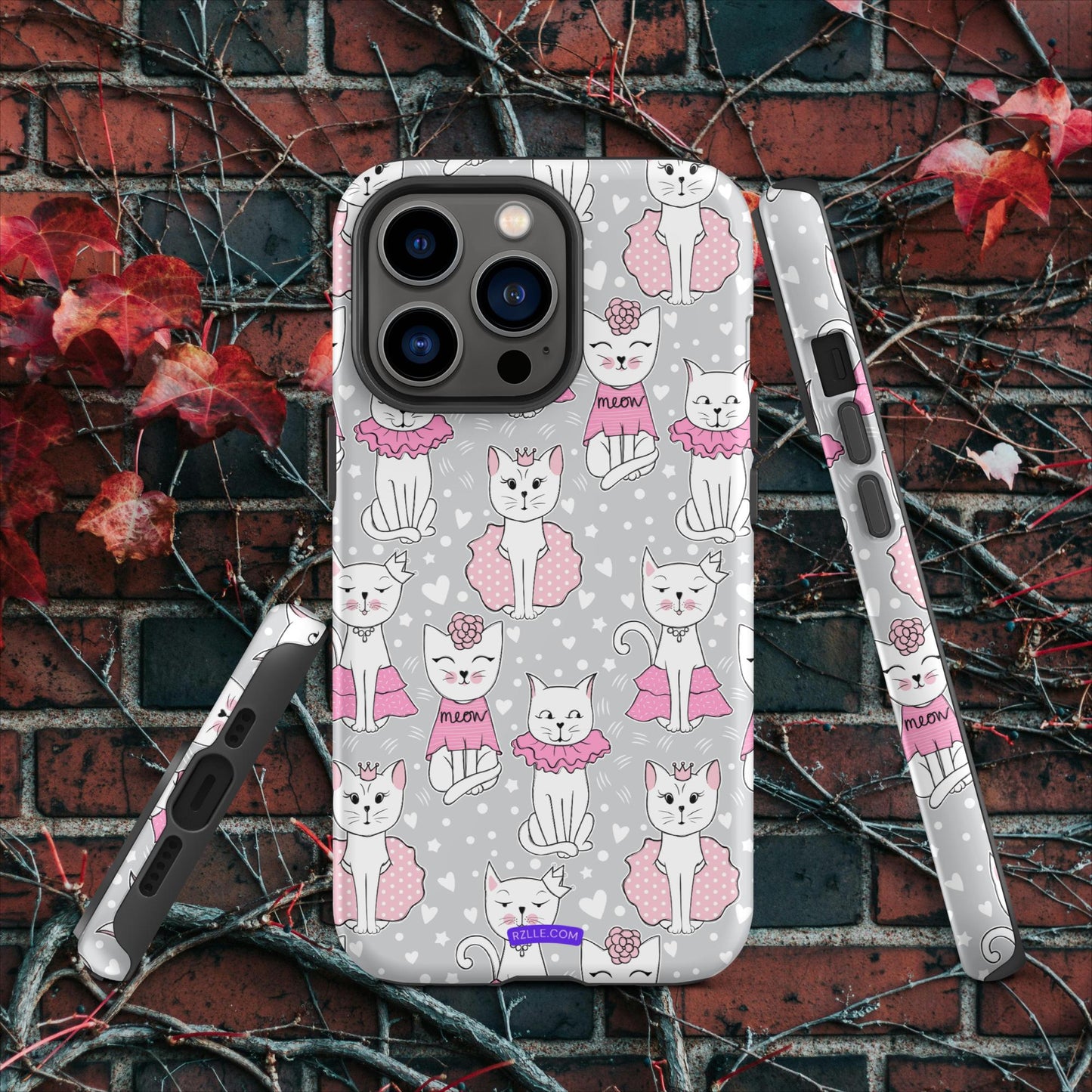 Cats In Pink Tough Case for iPhone®