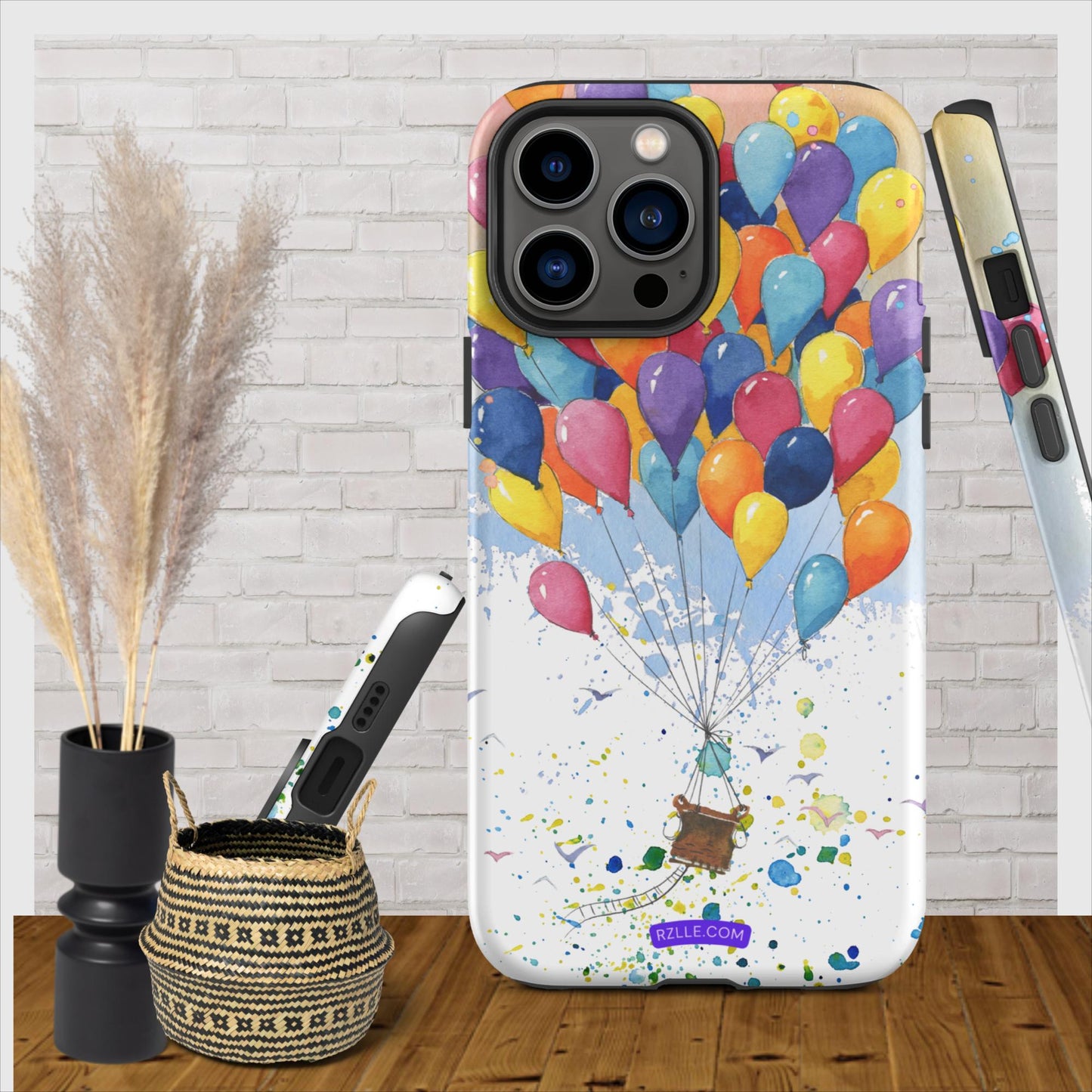 Colorful Balloons In Watercolor Tough Phone Case for iPhone®