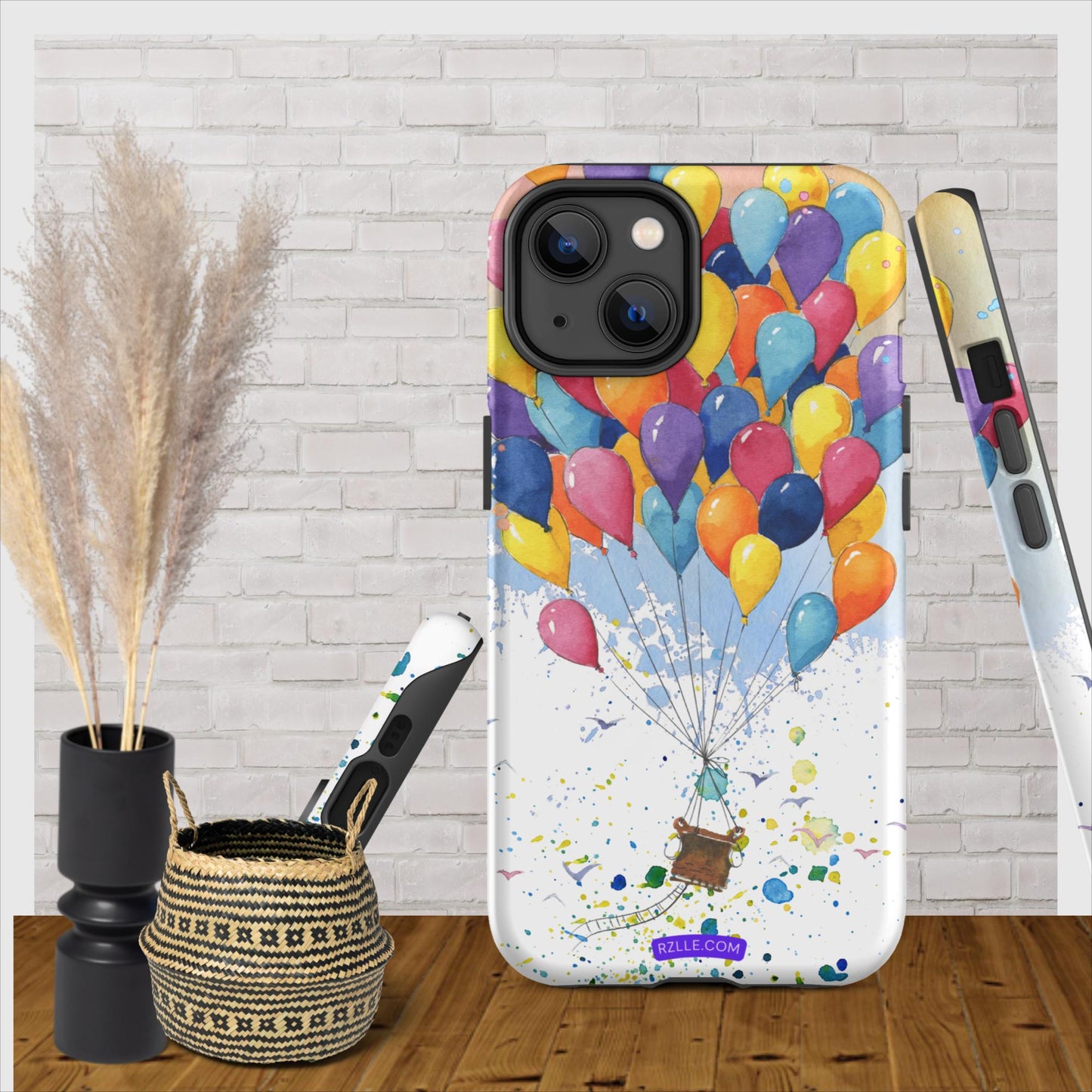 Colorful Balloons In Watercolor Tough Phone Case for iPhone®