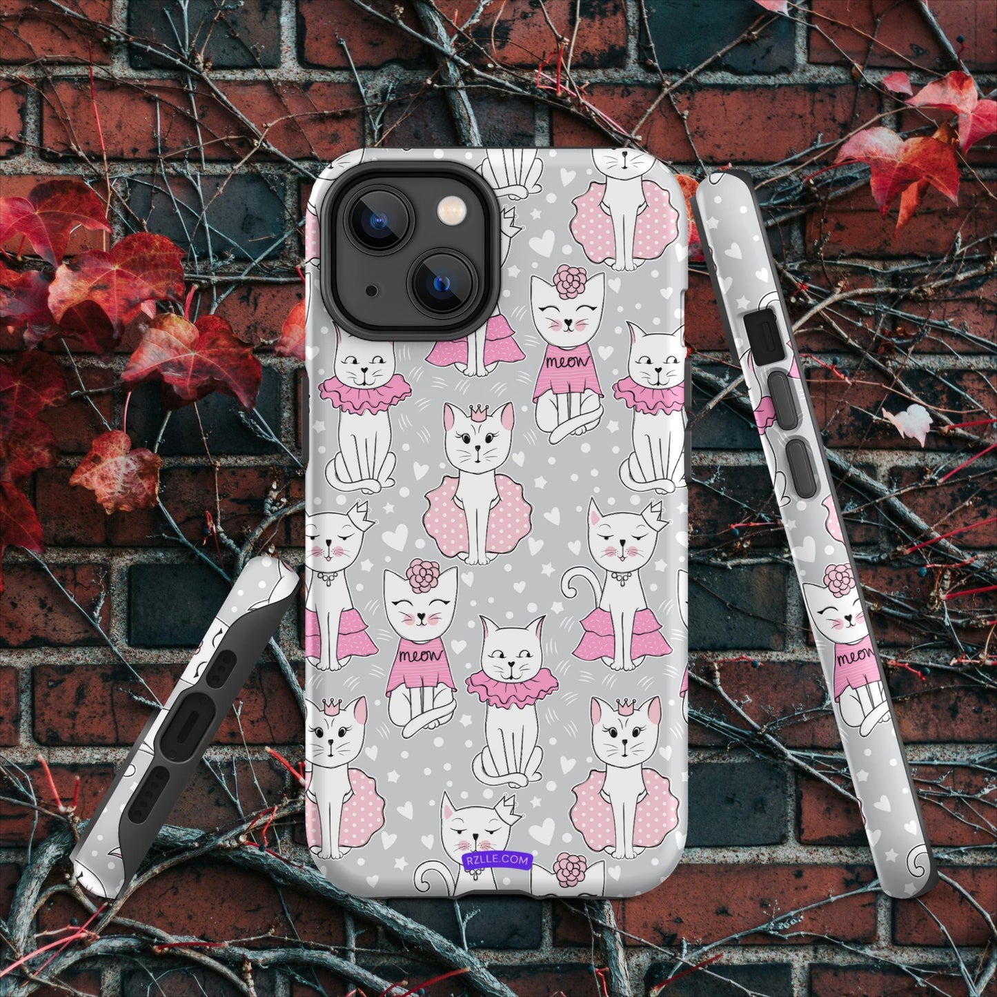 Cats In Pink Tough Case for iPhone®