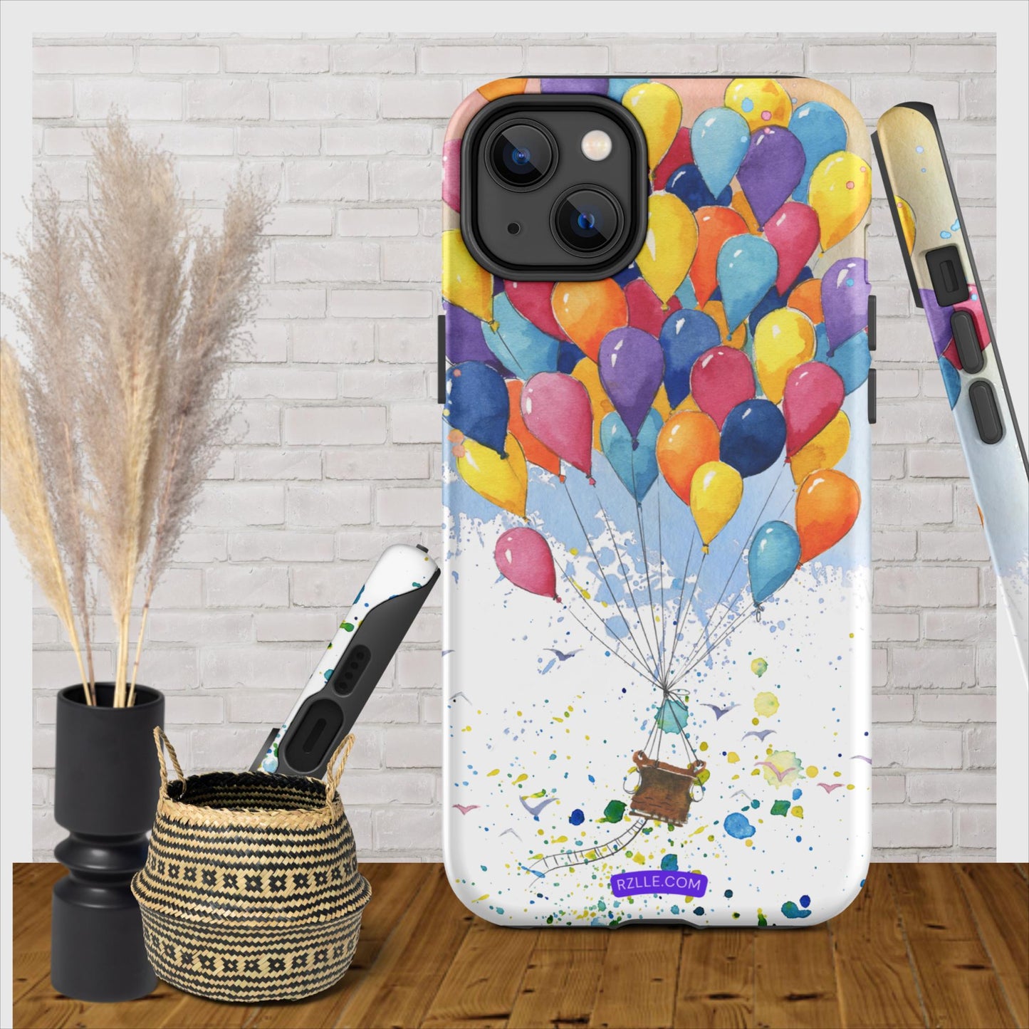 Colorful Balloons In Watercolor Tough Phone Case for iPhone®