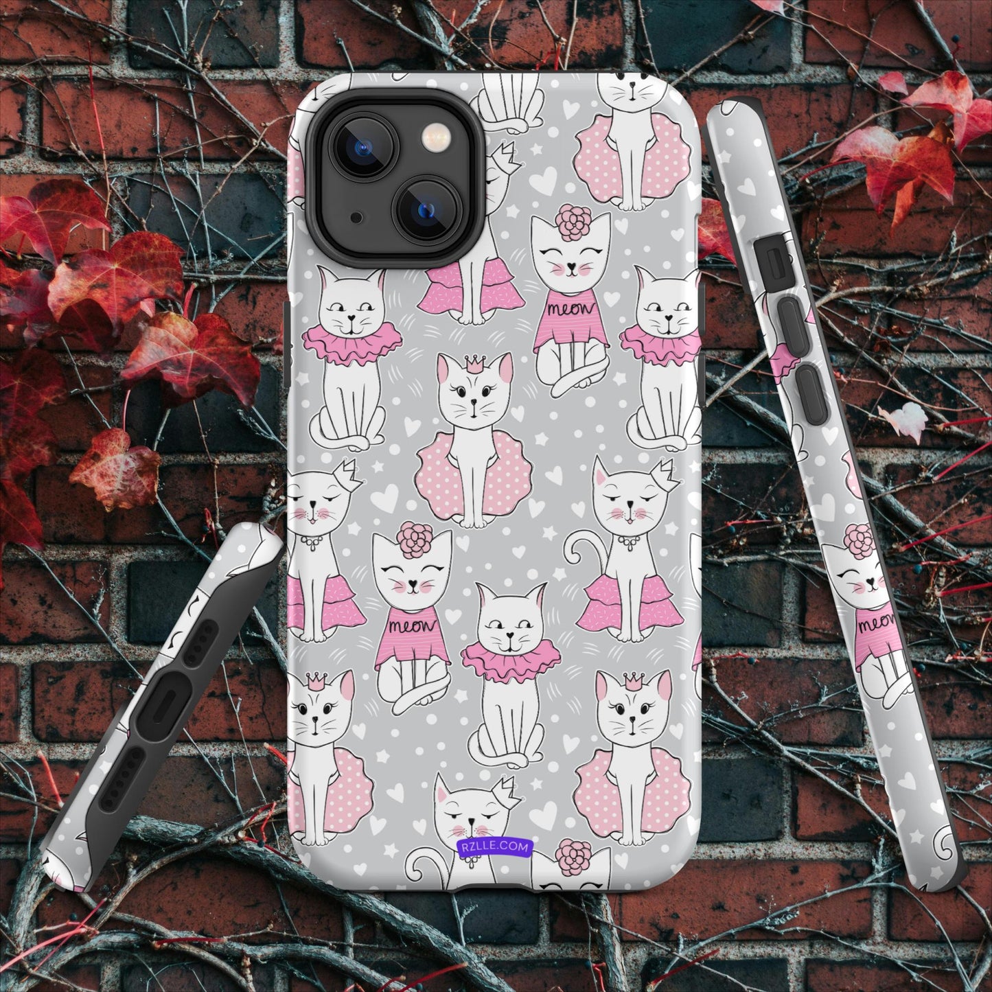 Cats In Pink Tough Case for iPhone®