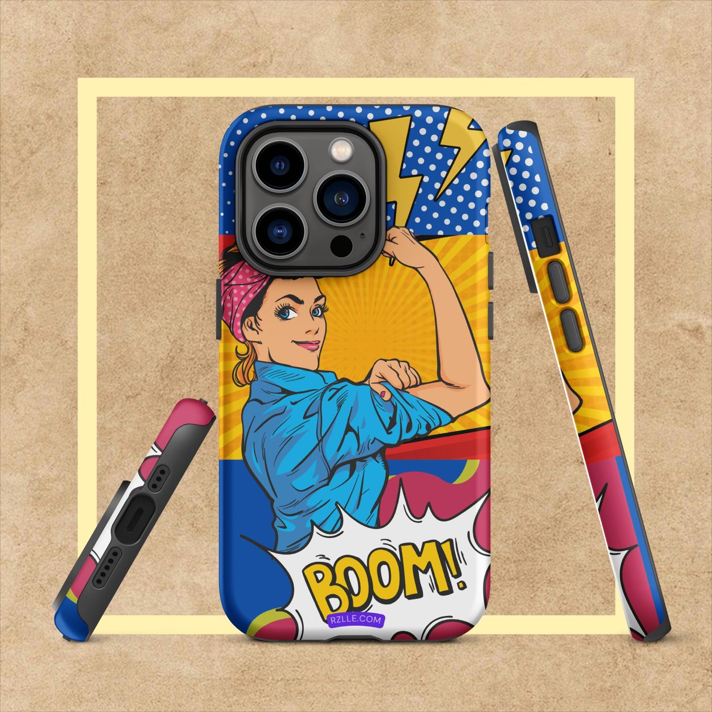 Pop Art Strong Woman Tough Case for iPhone®