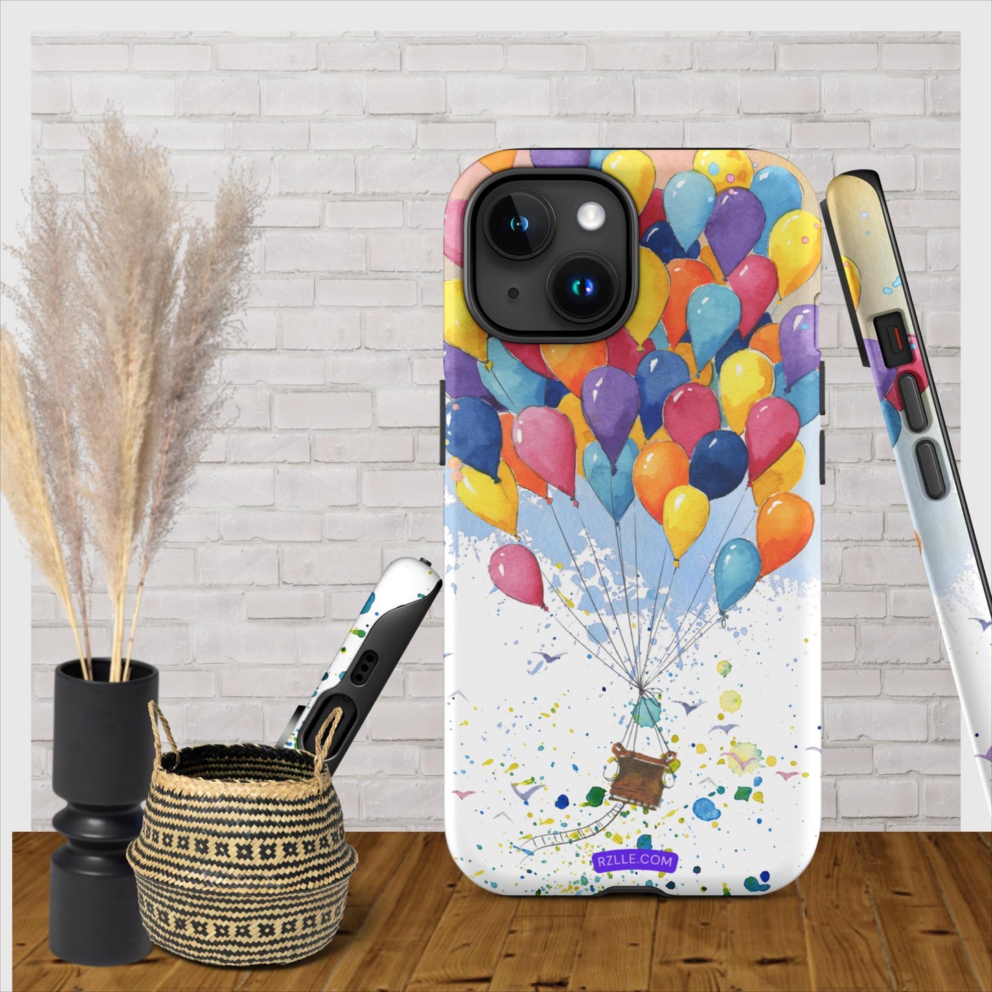 Colorful Balloons In Watercolor Tough Phone Case for iPhone®