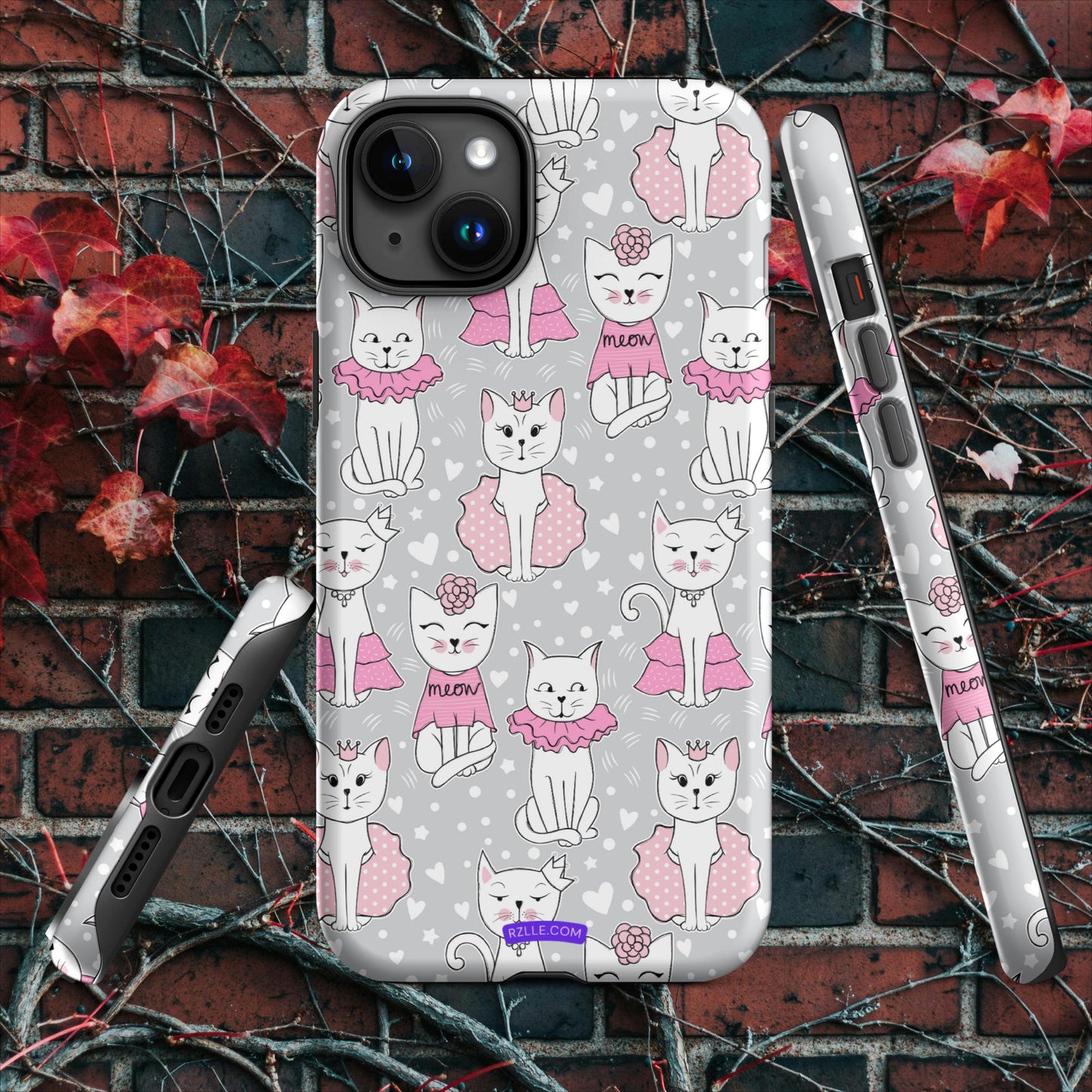 Cats In Pink Tough Case for iPhone®