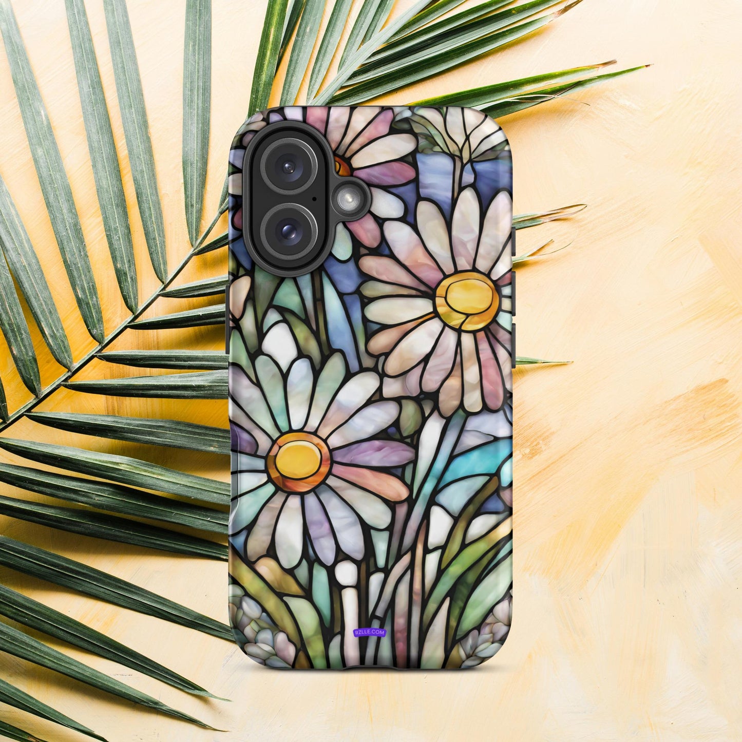 Daisy Flowers Stained Glass Tough Case for iPhone®