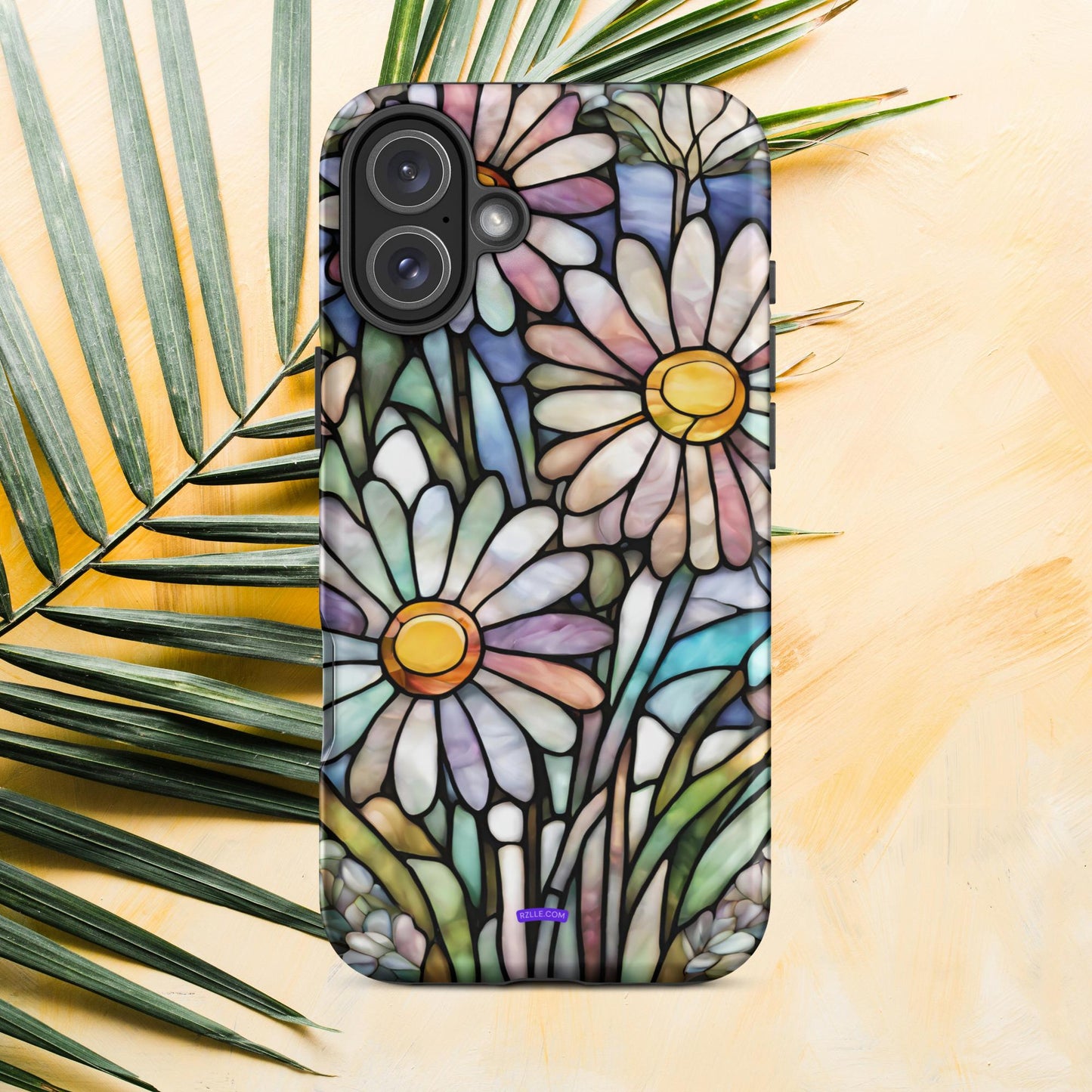 Daisy Flowers Stained Glass Tough Case for iPhone®