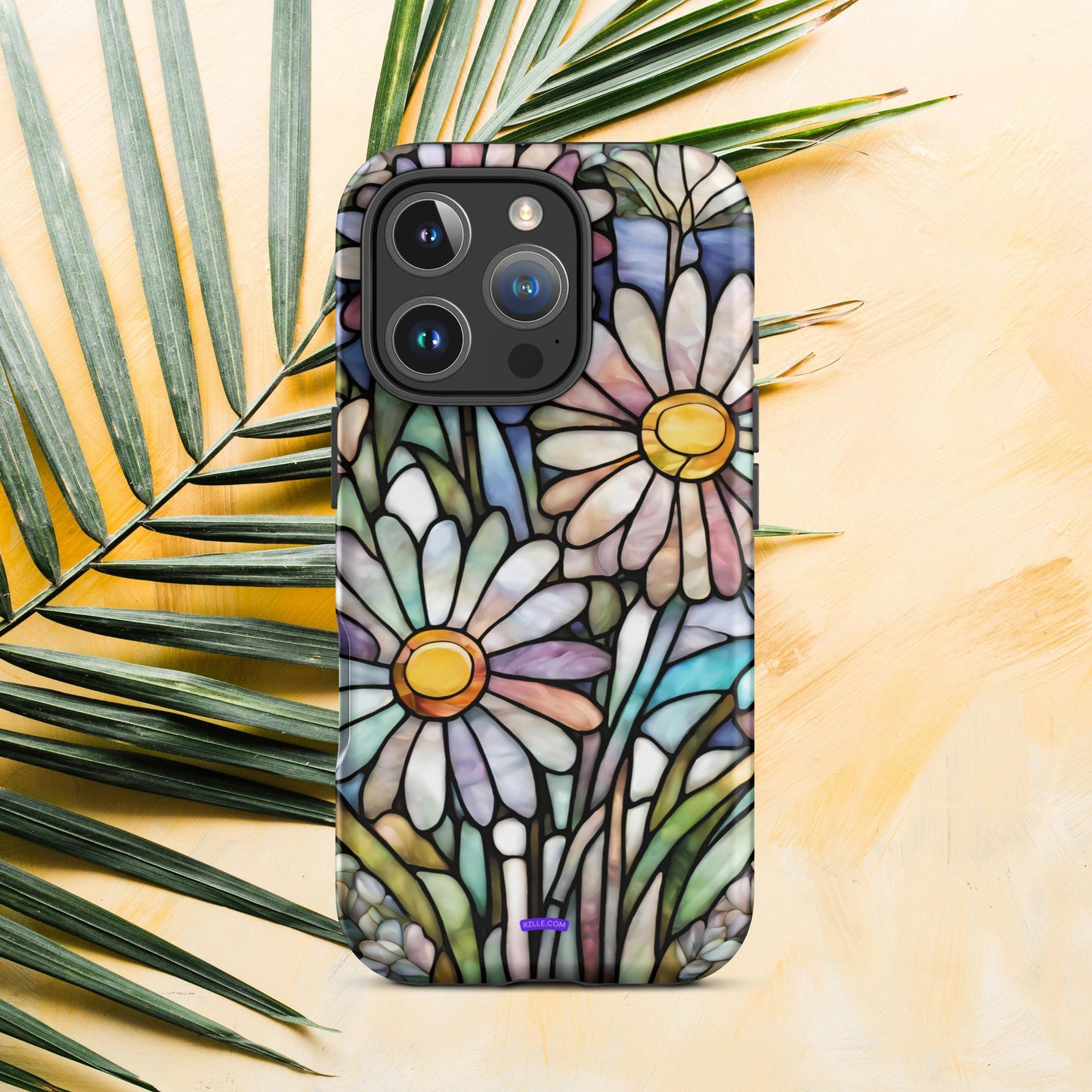 Daisy Flowers Stained Glass Tough Case for iPhone®