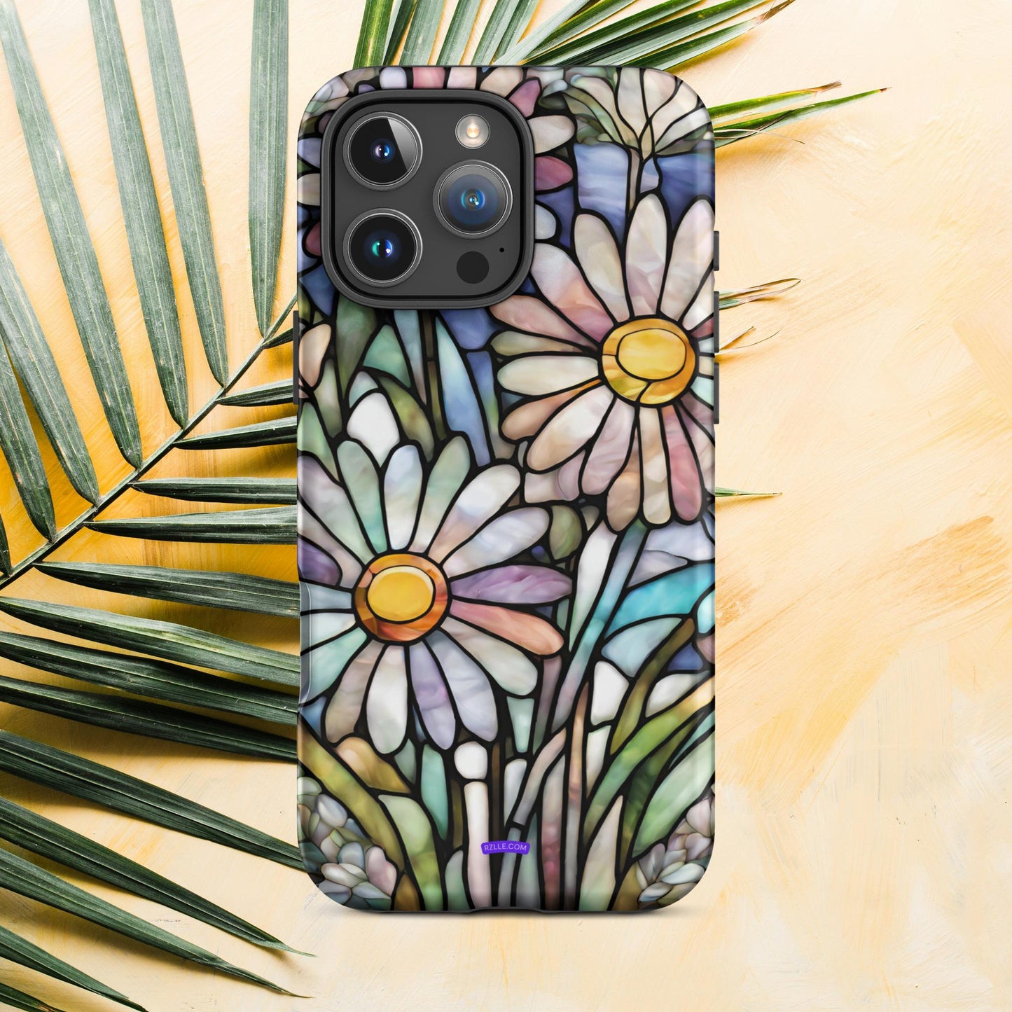 Daisy Flowers Stained Glass Tough Case for iPhone®