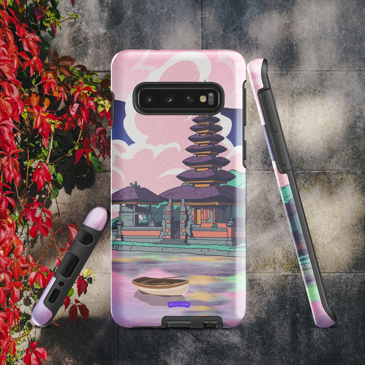 Japanese Temple In Watercolor Tough case for Samsung®