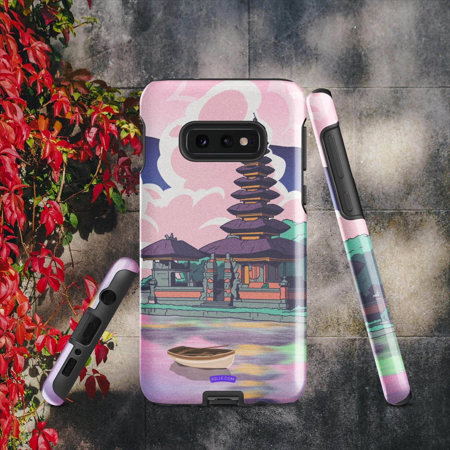 Japanese Temple In Watercolor Tough case for Samsung®