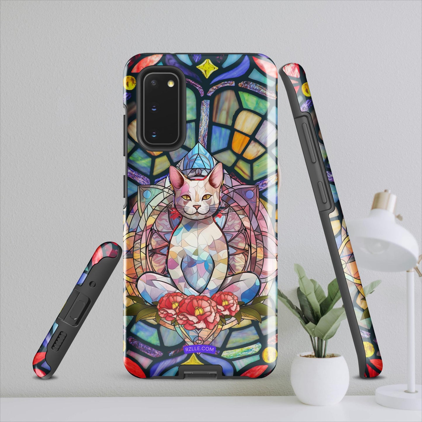 Stained Glass Zen Cat Tough case for Samsung®