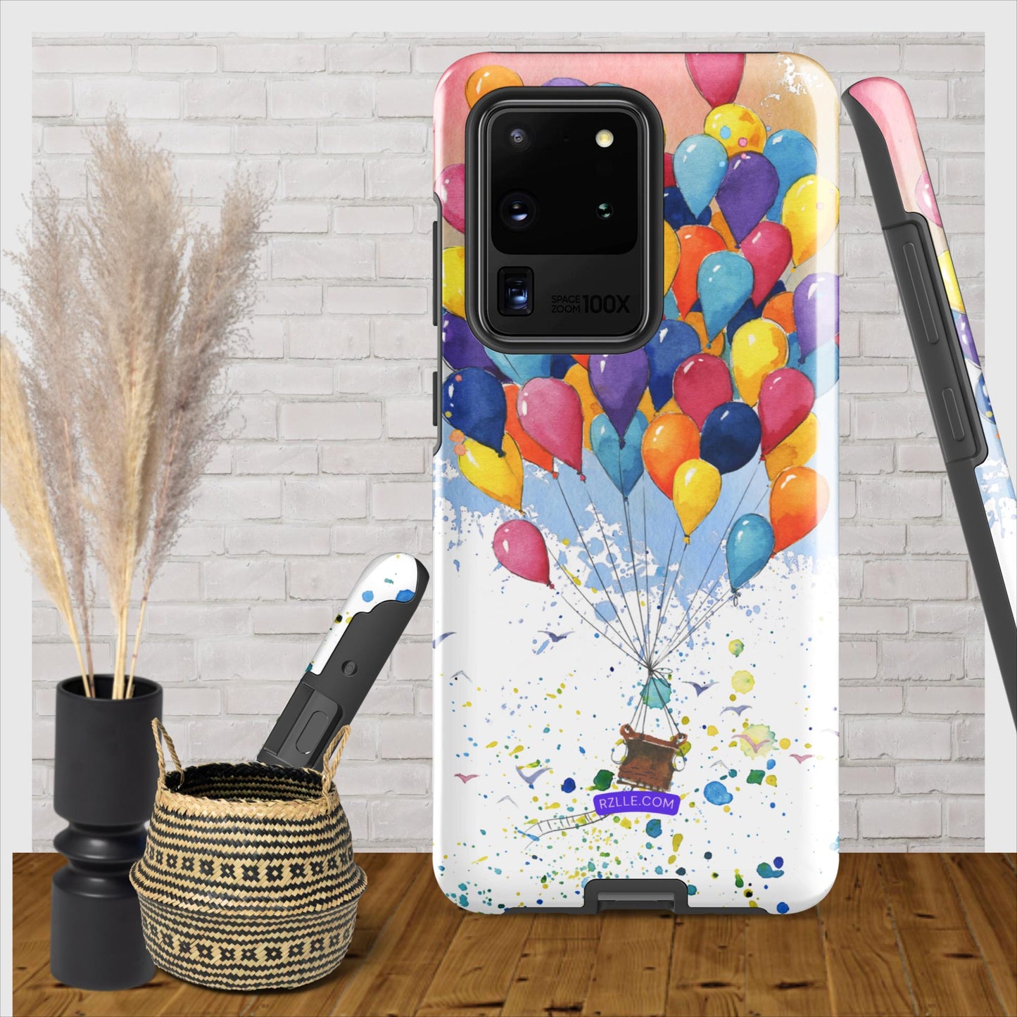 Colorful Balloons In Watercolor Samsung® Galaxy Clear Phone