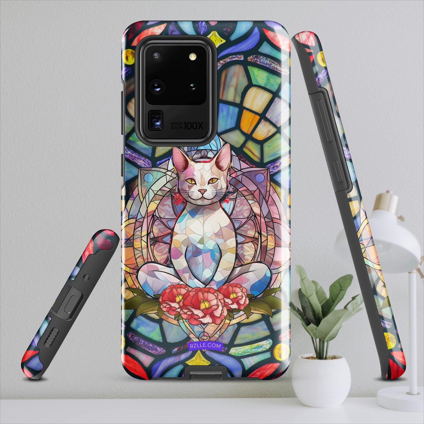 Stained Glass Zen Cat Tough case for Samsung®