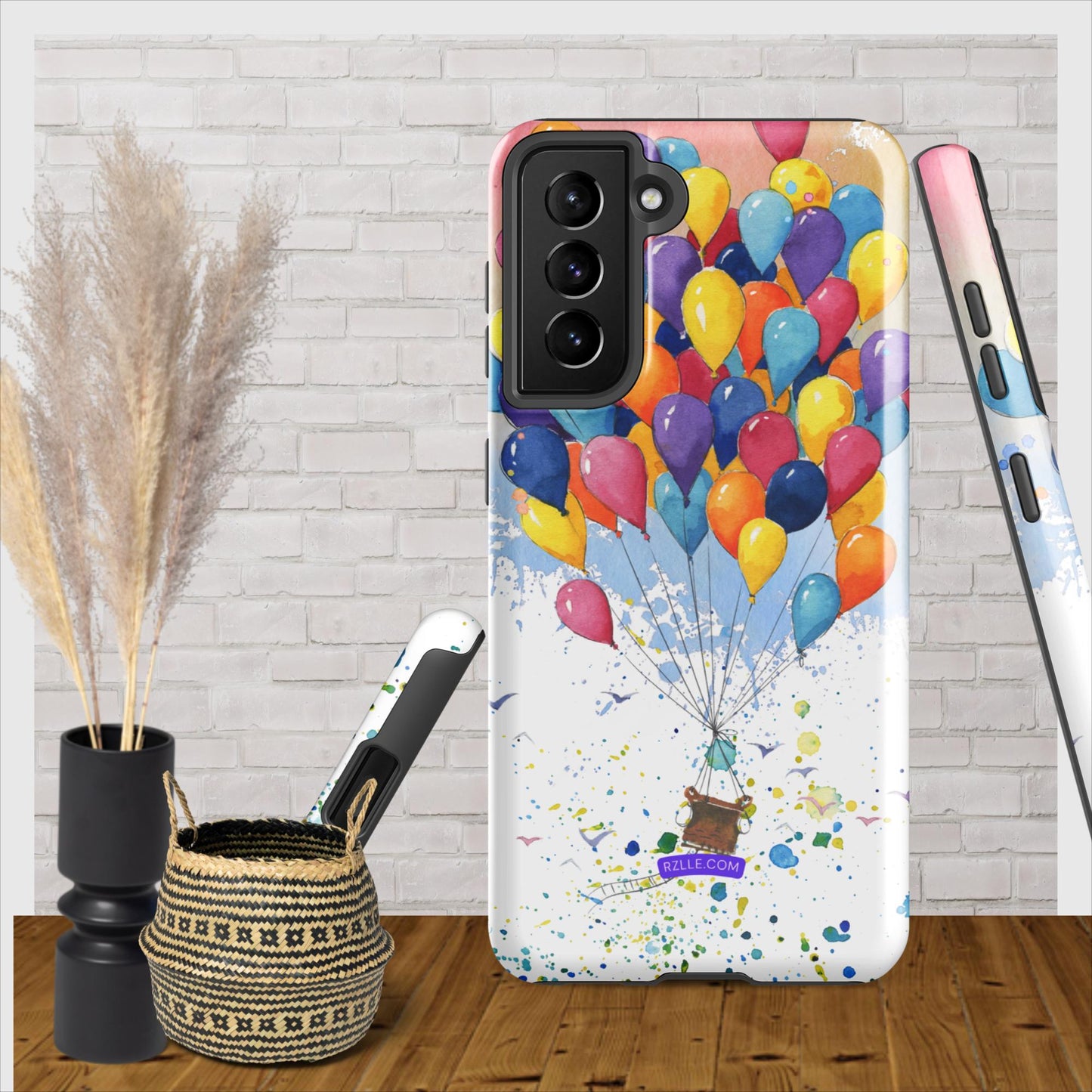 Colorful Balloons In Watercolor Samsung® Galaxy Clear Phone