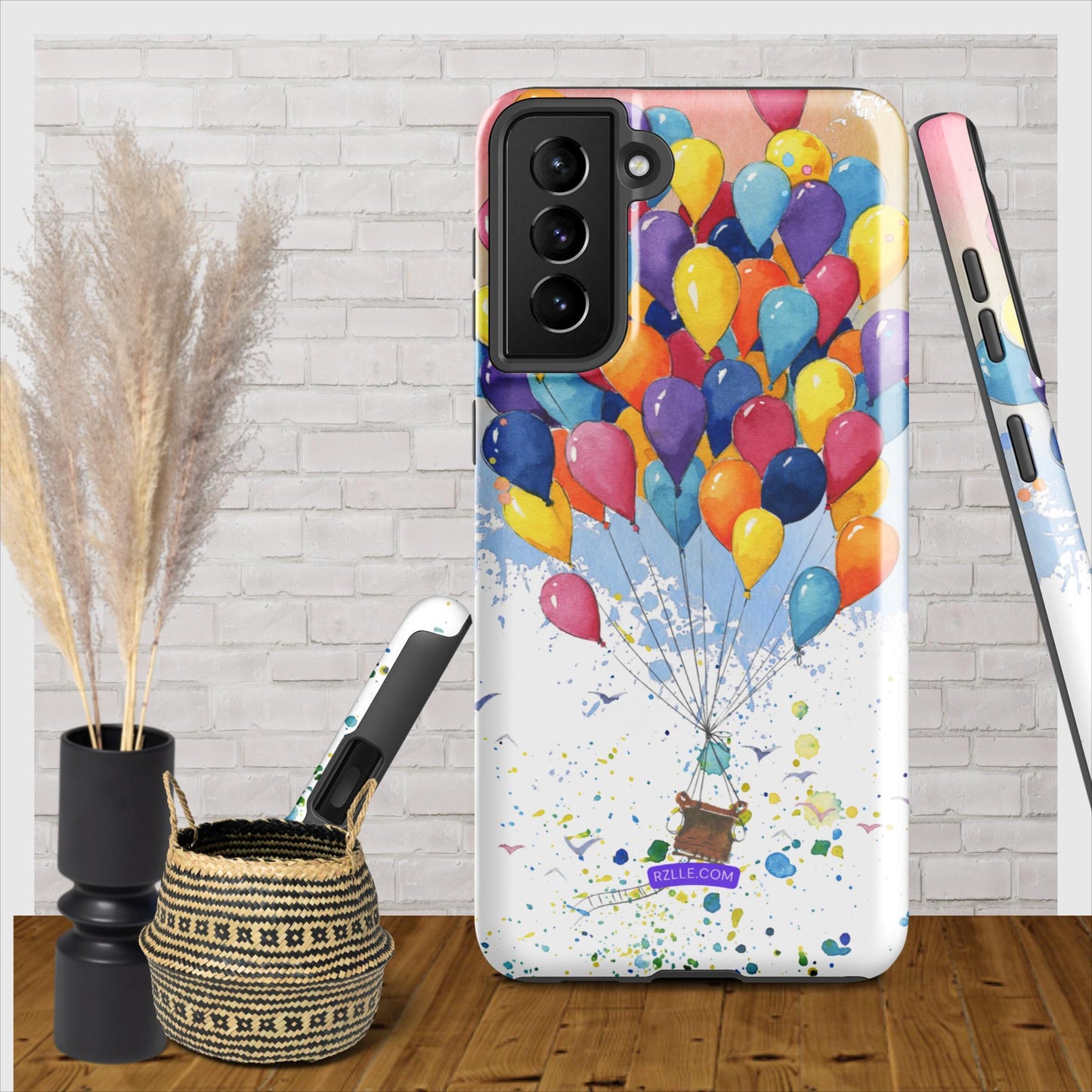 Colorful Balloons In Watercolor Samsung® Galaxy Clear Phone