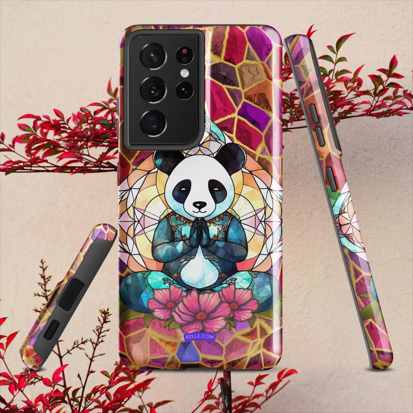 Stained Glass Zen Panda Tough case for Samsung®