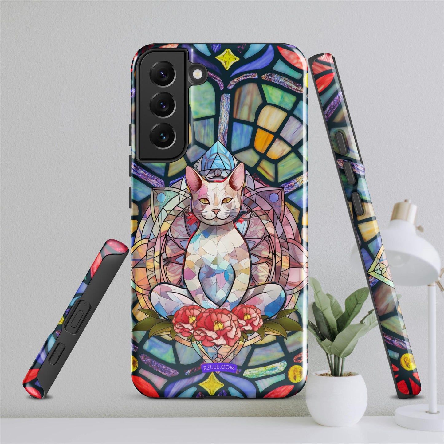 Stained Glass Zen Cat Tough case for Samsung®