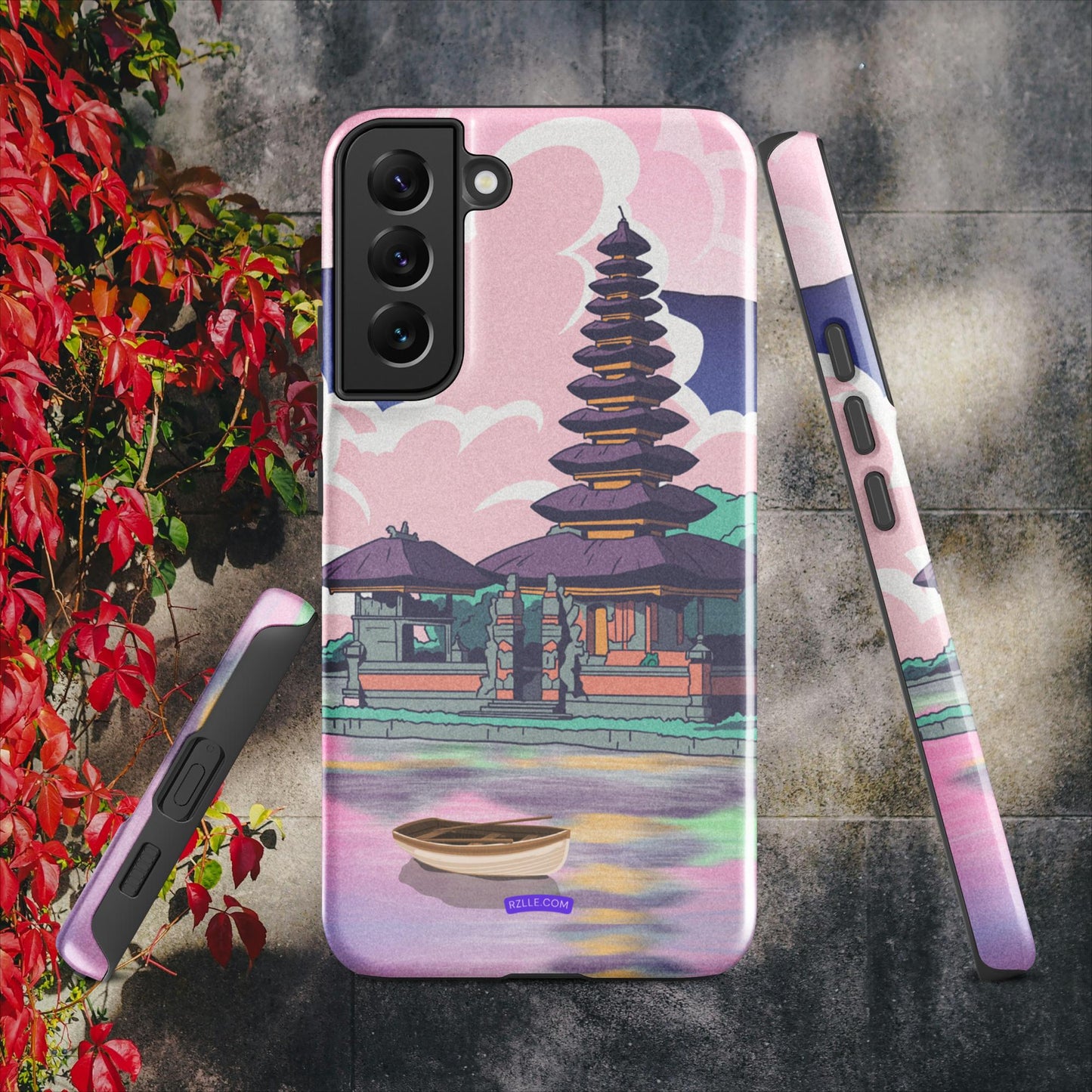 Japanese Temple In Watercolor Tough case for Samsung®