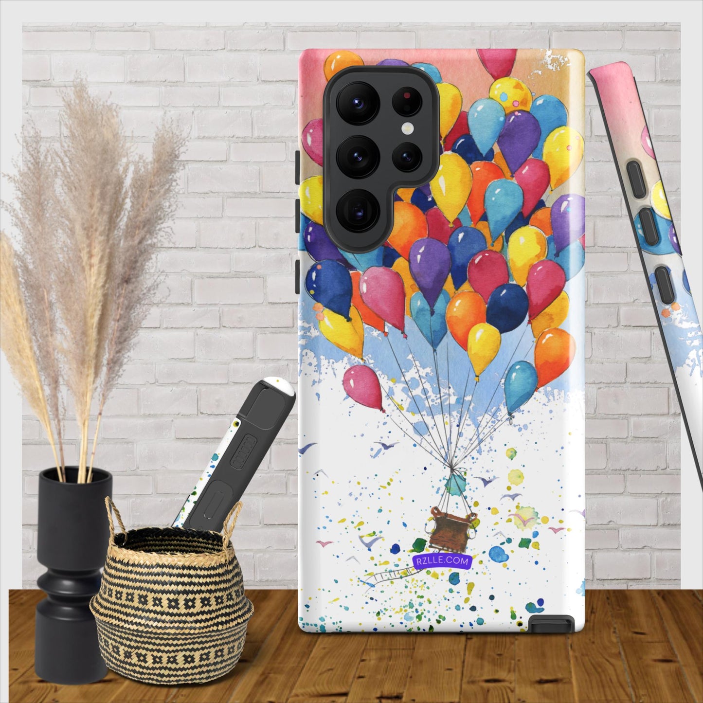 Colorful Balloons In Watercolor Samsung® Galaxy Clear Phone