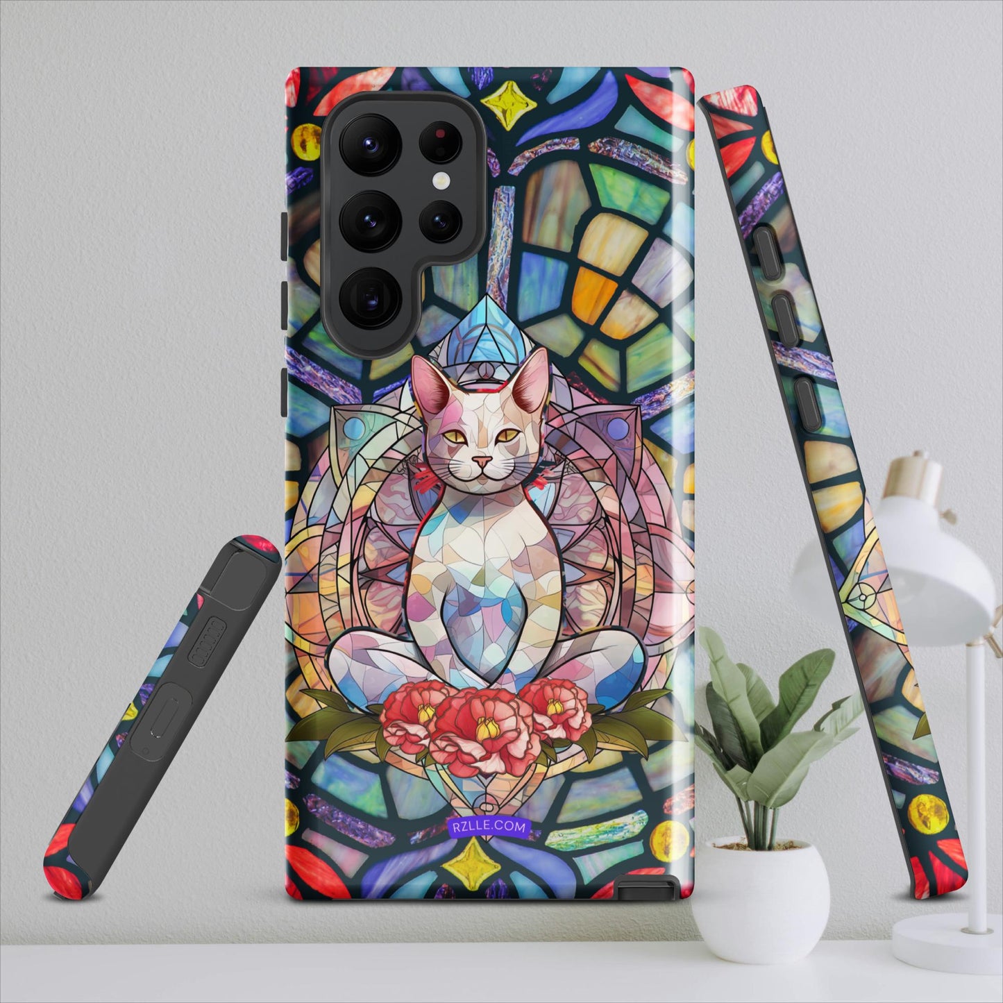 Stained Glass Zen Cat Tough case for Samsung®