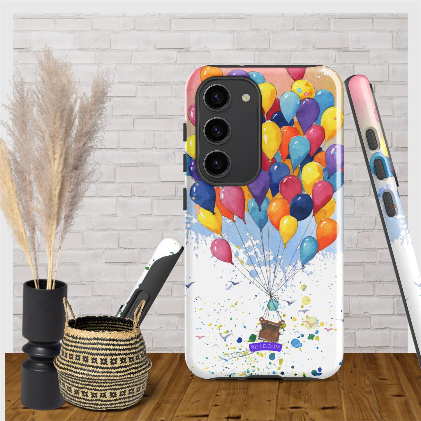 Colorful Balloons In Watercolor Samsung® Galaxy Clear Phone