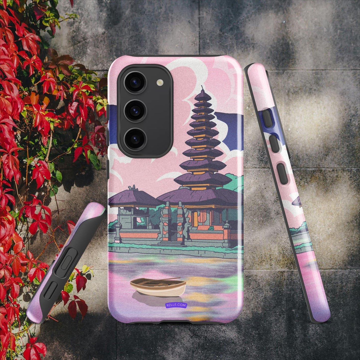 Japanese Temple In Watercolor Tough case for Samsung®