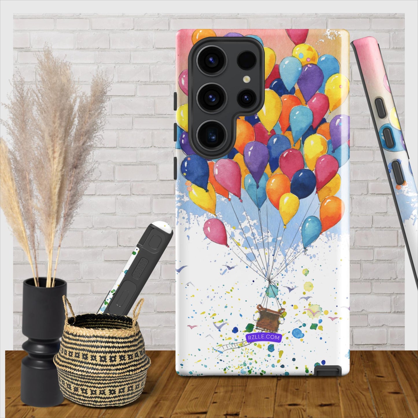 Colorful Balloons In Watercolor Samsung® Galaxy Clear Phone