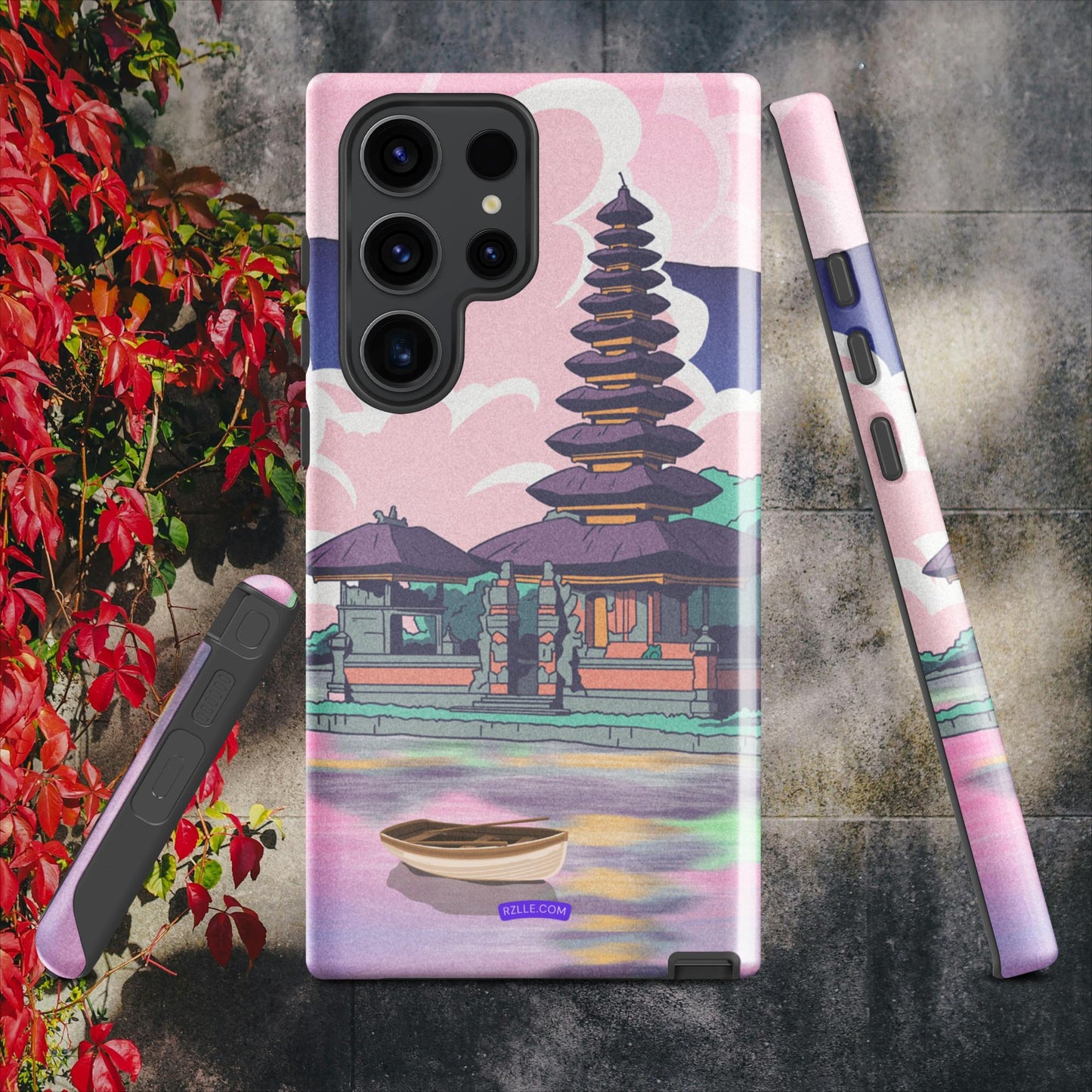 Japanese Temple In Watercolor Tough case for Samsung®