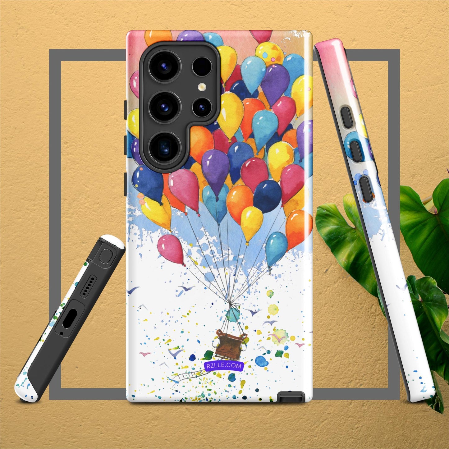 Colorful Balloons In Watercolor Samsung® Galaxy Clear Phone