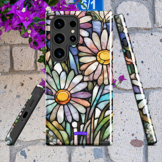 Daisy Flowers Stained Glass Tough case for Samsung®