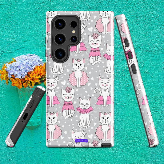 Cats In Pink Tough case for Samsung®